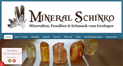 Desktop Screenshot of mineral-schinko.de